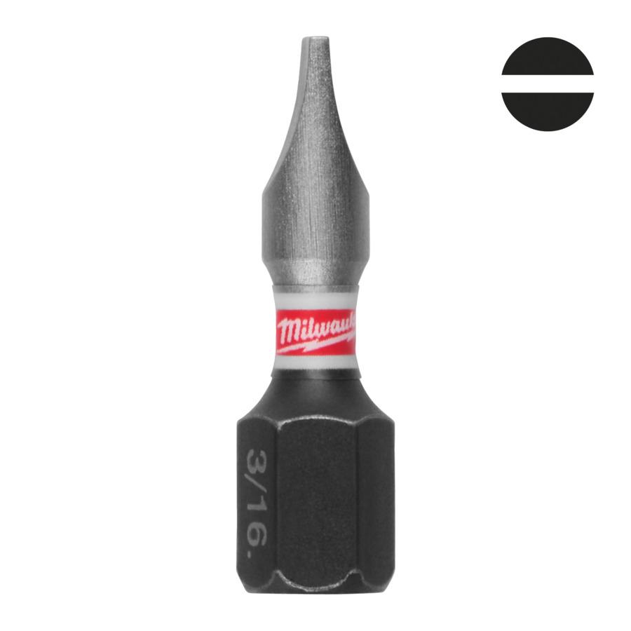 Bits Shockwave SL 1,2x6,5 mm 25 mm, 3 stk, Miulwaukee