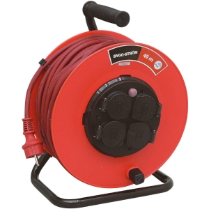 Kabeltrommel 40 mtr, 1,5 mm2, Grunda