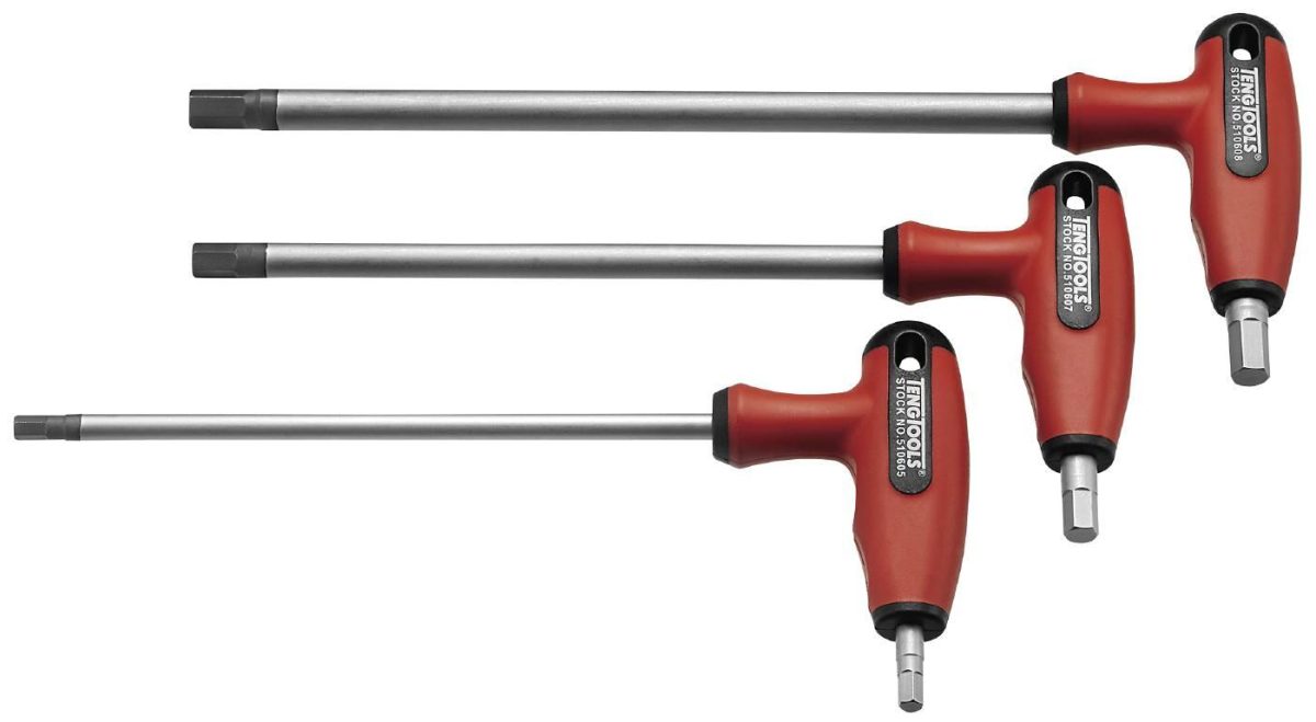 Sekskantnøkkel med T-håndtak 4 mm, Teng Tools