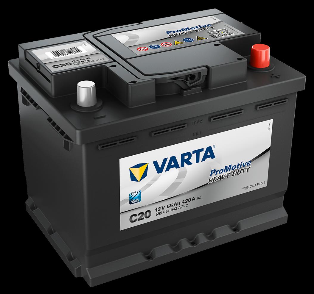 VARTA Promotive HD Batteri 12V 55AH 420CCA (242x175x190/190mm) +høyre C20